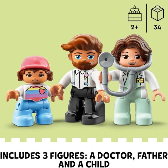 Lego Duplo Doctor Visit 10968 - Large Bricks Building Set Brand New - Picture 6 of 16